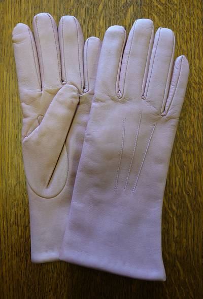 blush pink gloves